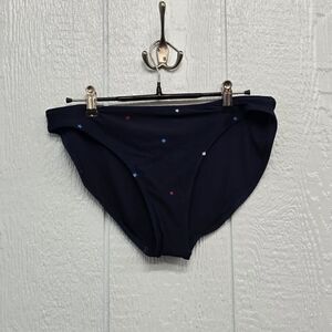 NWOT Medium Old Navy Navy Bikini Bottom with Star Details